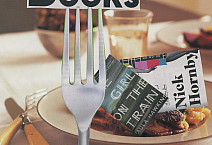 An archival promotional image for the Edible Books Festival at Myrin Library.