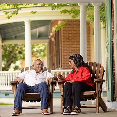 Mayor Aidsand Ace Wright-Riggins H'19 and Rev. Betty Wright-Riggins