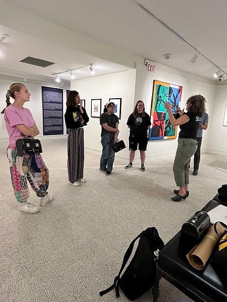 Our Museum Studies students meet with the artist Nichola Kinch in the Upper Gallery to consider installation strategies or Kinch's 2025 e...