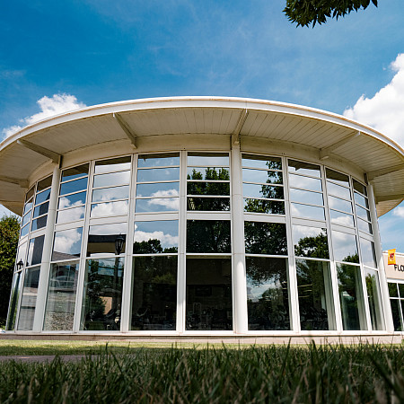 Outside of Ursinus College's Fitness Center.