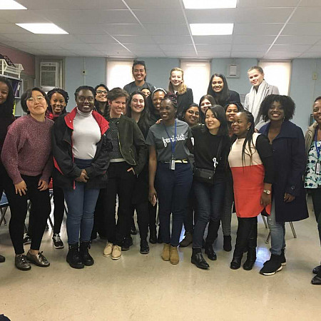 Ursinus students join young women from all over the world at UN Women Youth Engage conference on March 9, 2019.