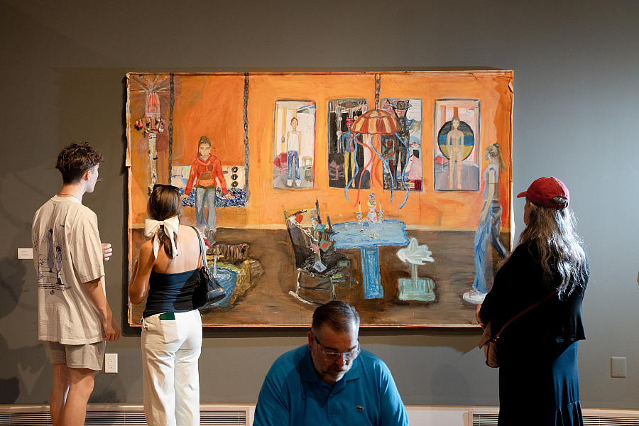 Each spring, the Berman Museum of Art hosts the Annual Student Exhibit. Photo from opening reception in 2024