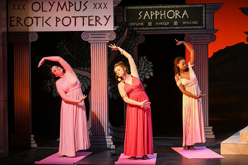 Lysistrata 001 Students performing a show.