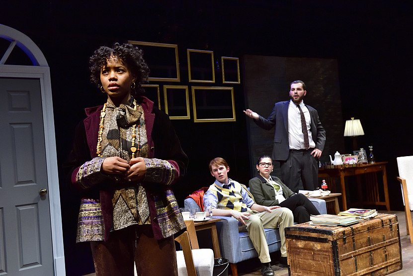 Theatre students performing God of Carnage.