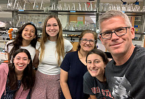Prof. Dale Cameron with Summer Fellows, FUTURE students, and Research Research Associate Christina Kelly.