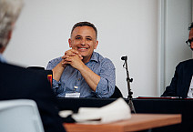 Prof. Jonathan Marks at the June 2023 Revolutions in Liberal Education colloquium on the Ursinus campus.