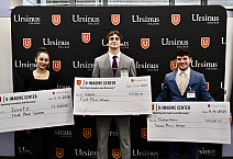 Mia Bompensa '28, Anthony Cerulli '26, and Franco Mazza '25 took home the top three prizes in the 2025 BEAR Innovation Competition