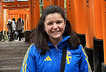 Paige Bristow '23 visiting Kyoto, Japan