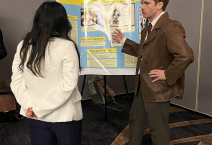 Spanish major Matthew Adams '27 presents at NeMLA