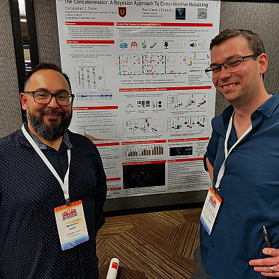 Assistant Professor of Math and Computer Science Chris Tralie (Right) and Ben Encanti Cantil