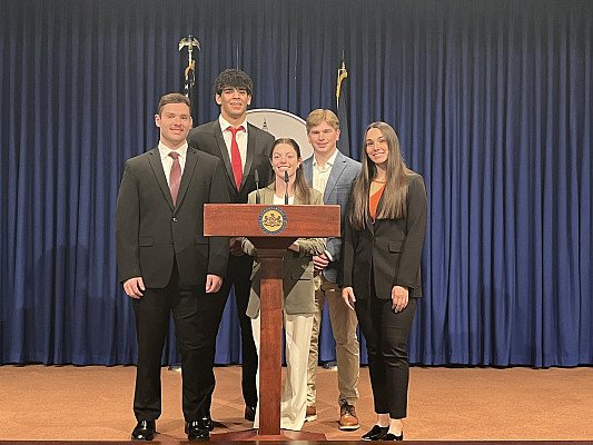Ursinus students took home first place in 5th annual America250PA DEIC Competition.