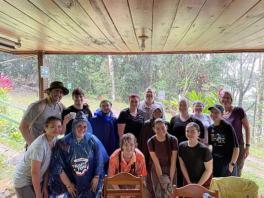 Ursinus College students in Costa Rica