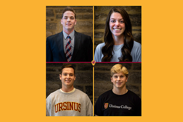 Manning Smith '23, Carlie Shiller '25, Donald Lattanze '26, and Tyler Griffith '26