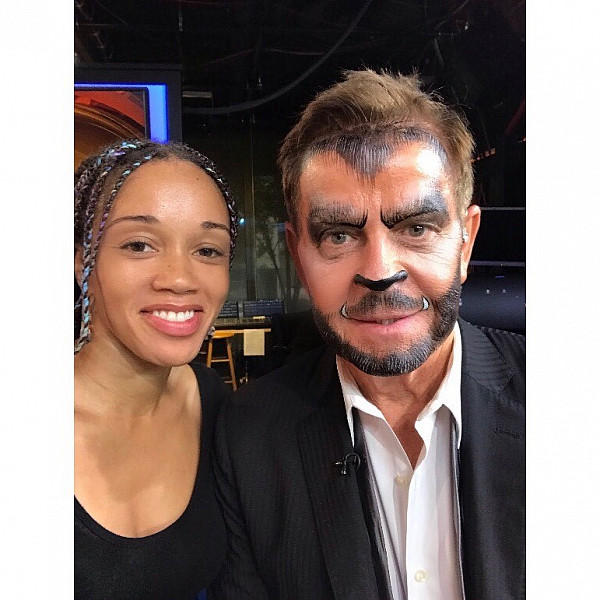 Latonia Brown '04 and FOX 29's Mike Jerrick