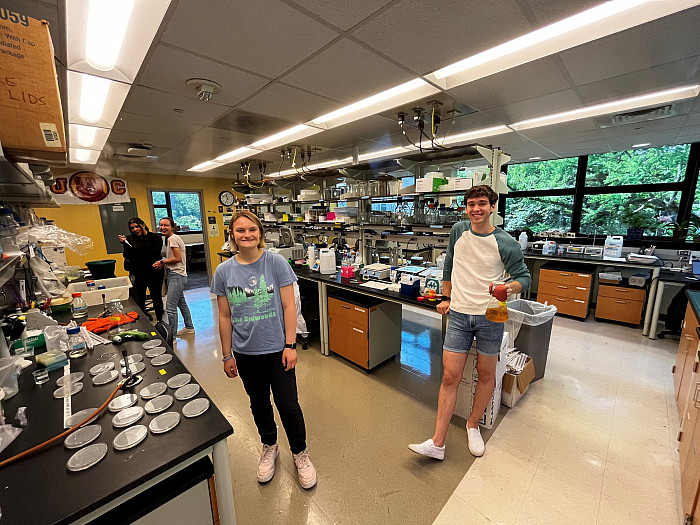 Cameron's Summer Fellows and FUTURE students from 2023: Matthew Janik, Hayley Kane, Sara Samimi, and Cassidy Renninger.