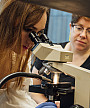 Emily Lybashev '25 and Assistant Professor of Biology Colleen Bove