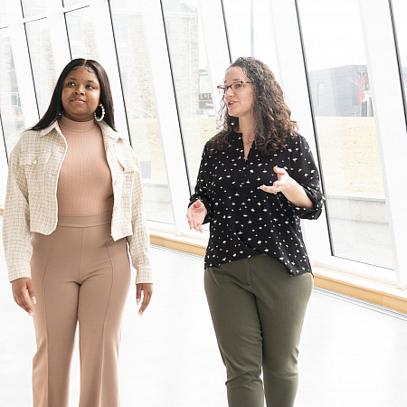 Meghan Tierney and Maia Peele '23