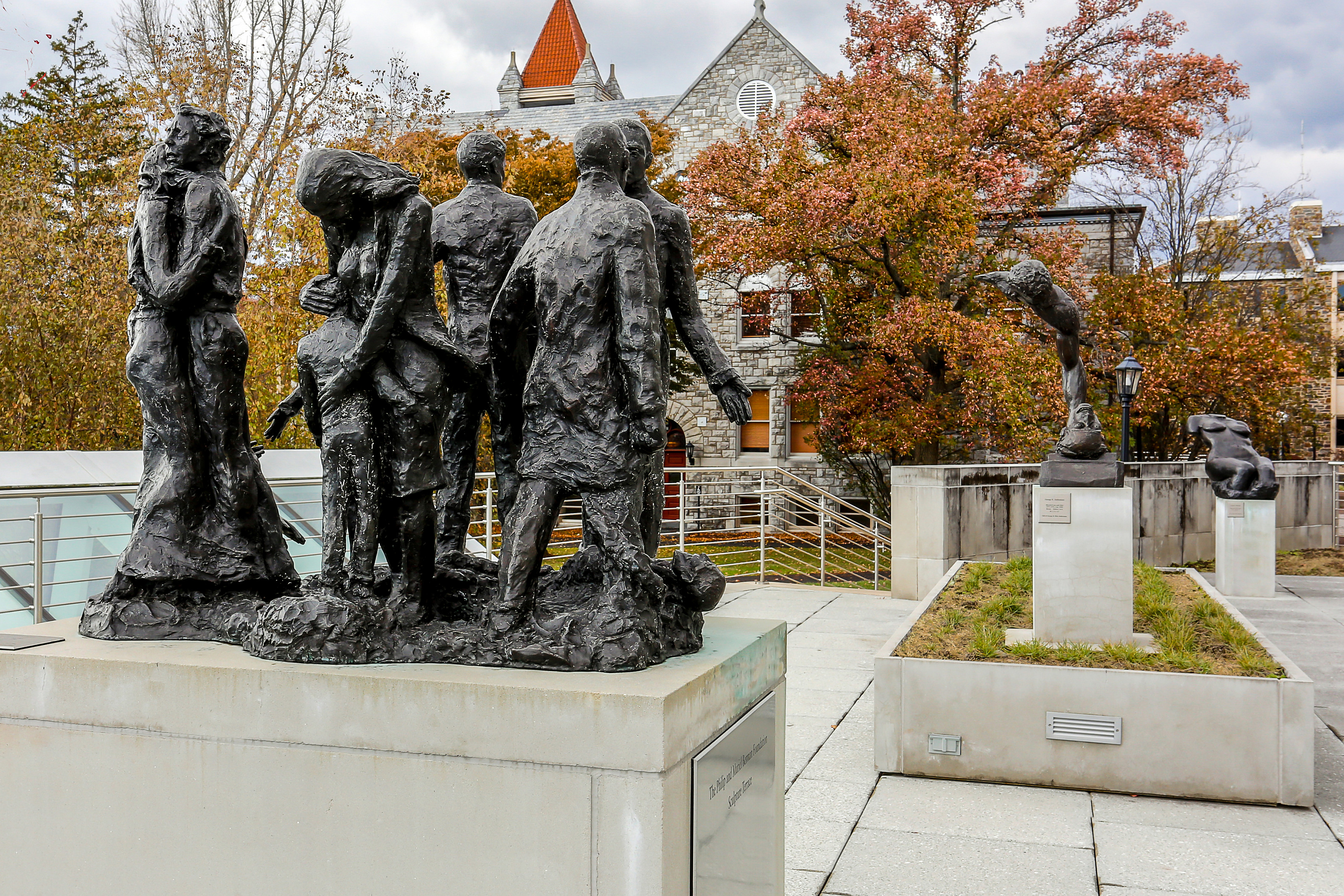 Photo of the Berman Museum of Art Sculpture Terrace.