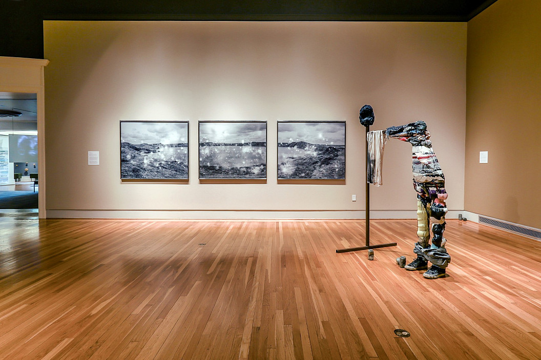 Installation view of A Stratigraphic Fiction
