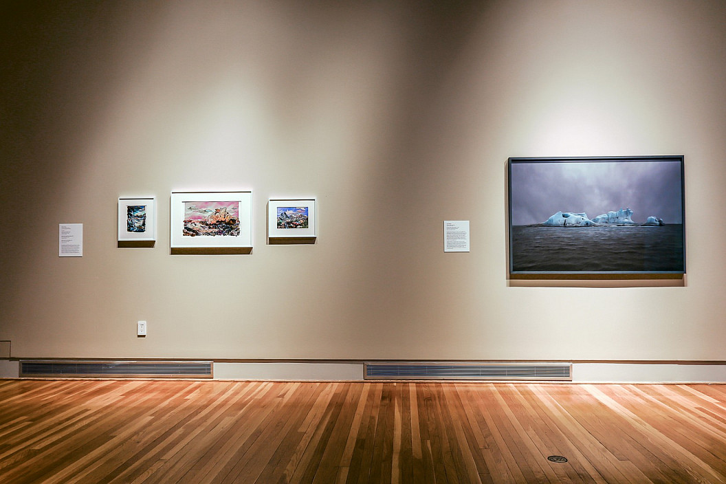Installation view of A Stratigraphic Fiction