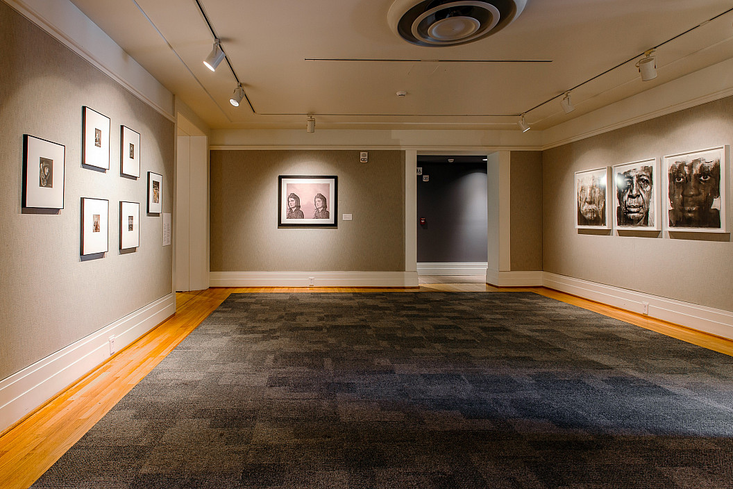 Installation view of Faces