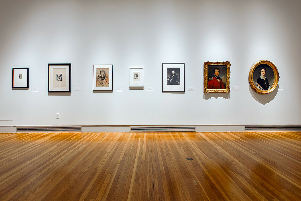 Installation view of Faces