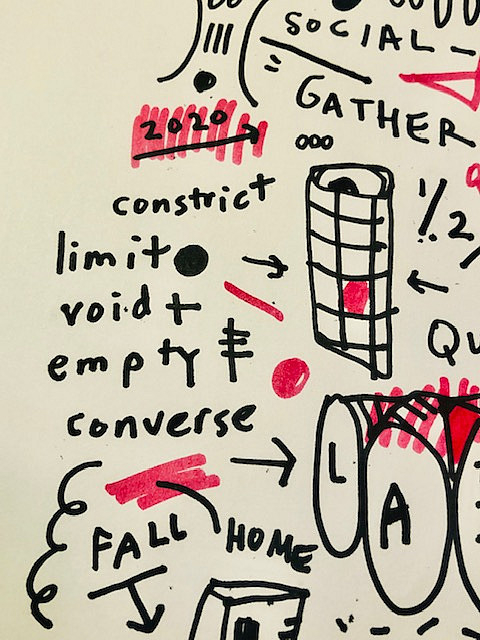 Katie Merz's notes from the graphic translation process