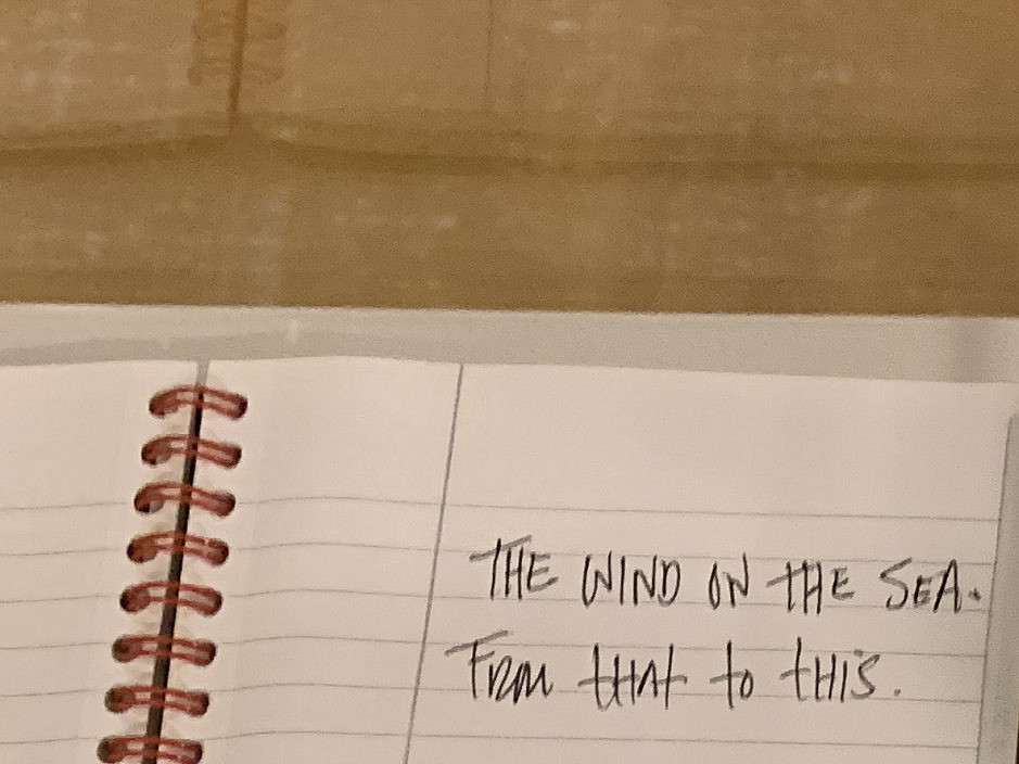 Chuck Kelton's notebooks used in the process of creating his photographs
