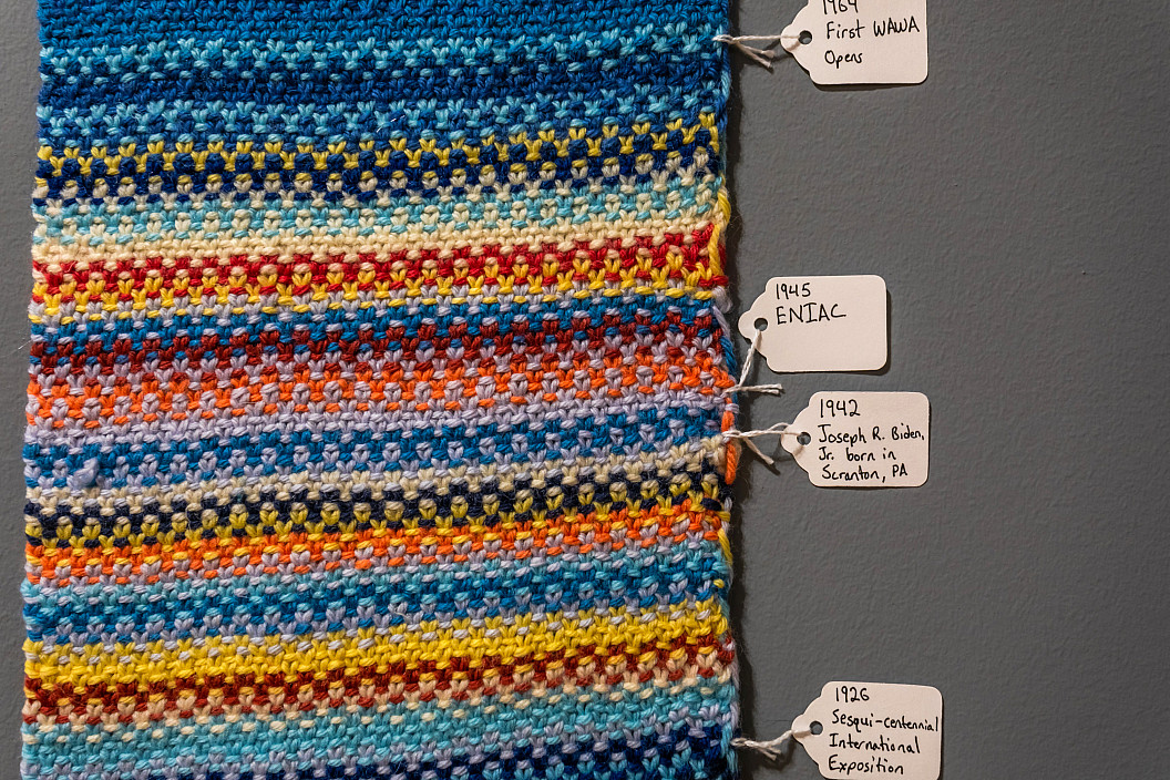 Installation view of The Tempestry Project.