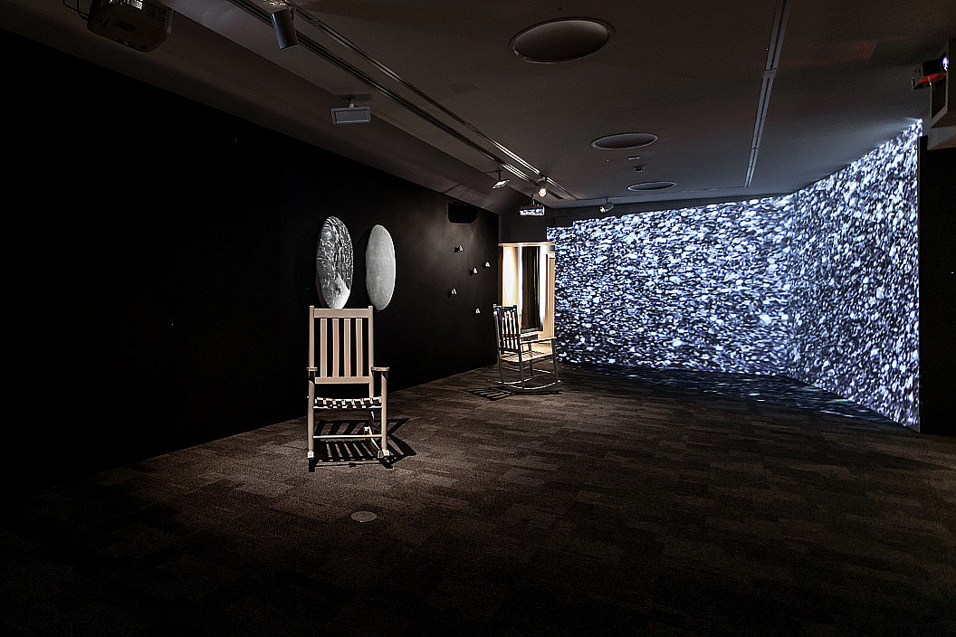 Installation View of Alison Safford: Anthro(Site) installed at The Berman Museum of Art, 2021.