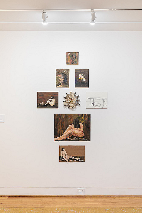 Installation view of Caroline Yuratich '26's work in ASE 2023.