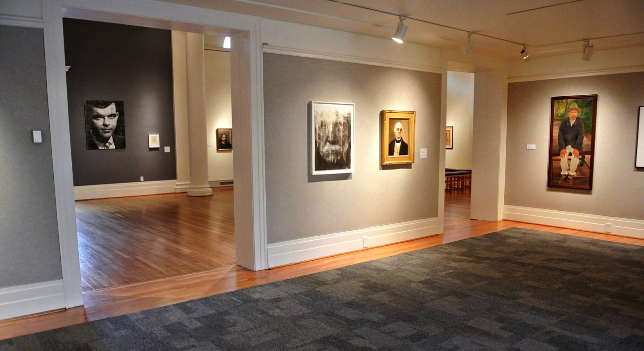 Installation view of 77 Portraits.