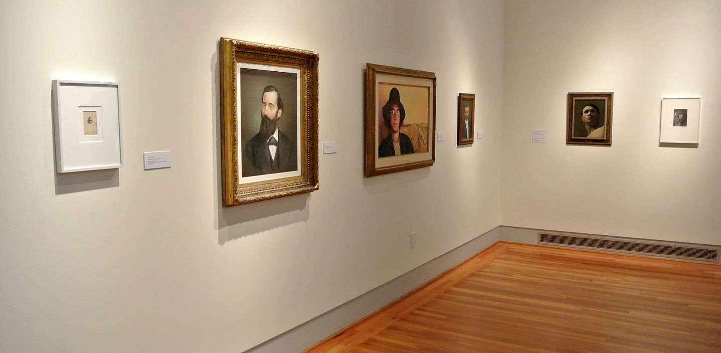 Installation view of 77 Portraits.