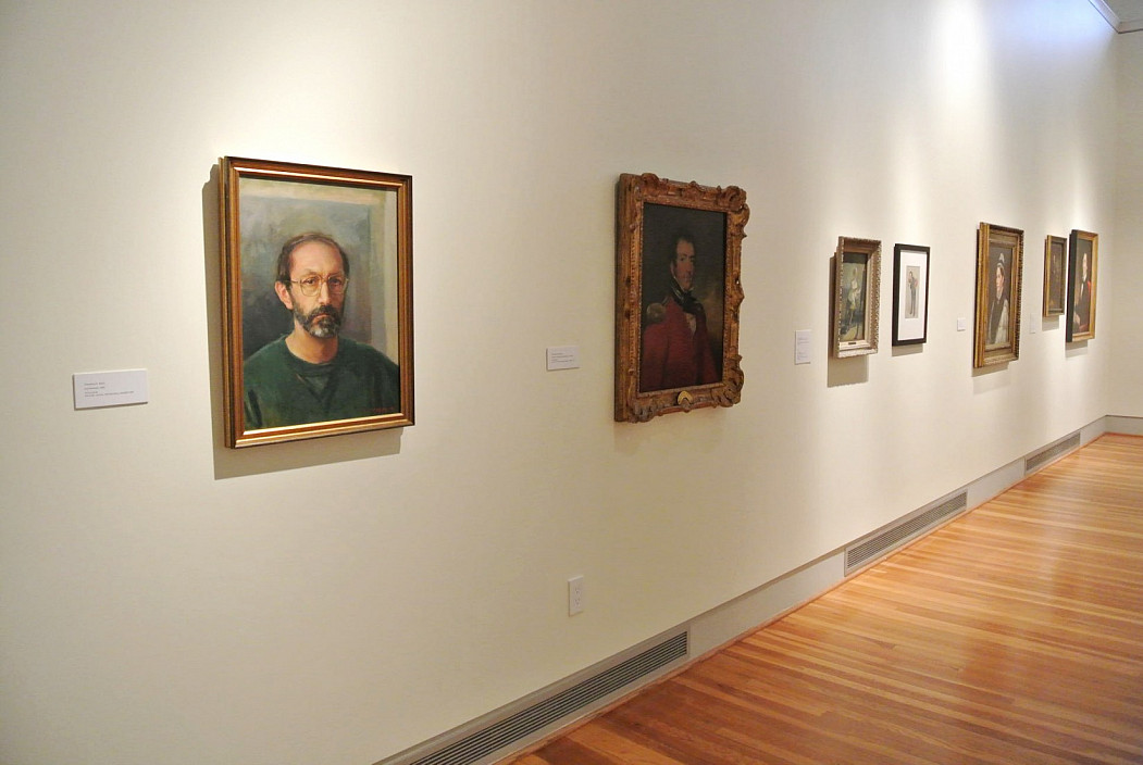 Installation view of 77 Portraits.