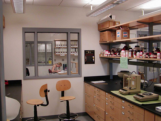 Research Laboratory Overlooking the Student Write-up Area