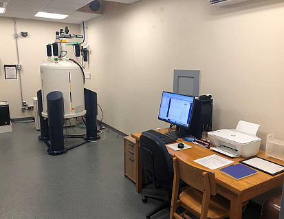 Inside of the NMR lab