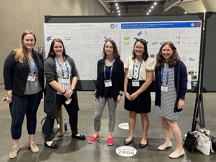 ReigACS2022: Students from Gettysburg College and Ursinus College presenting the results of their collaborative research projects during ...
