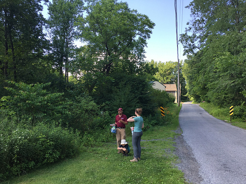 Sarah Becker works on a Summer Fellows project to develop an interpretive signage protocol to guide all future efforts.
