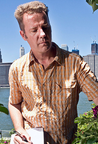 Patrick Hurley during field research in New York City. 