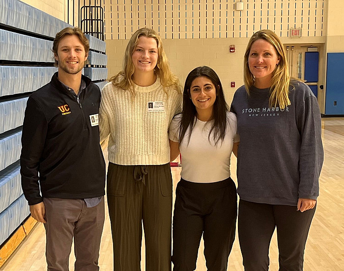Evan Hannings, Katie McCusker, Amanda Panati (Student Teacher) and Mallory Greene '07 (Teacher, Spring-Ford Area School District) at Spri...