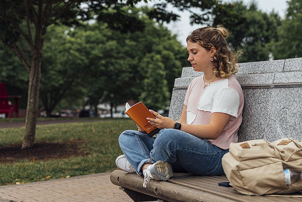 Kate Horan '25 at Strassburger Commons