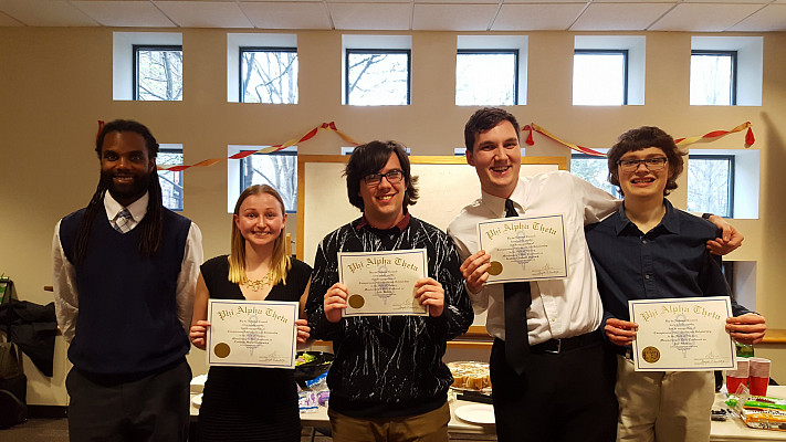 Award Winners at Phi Alpha Theta Inductions 2018