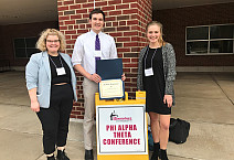 Ursinus Students Garrett Bullock, Liz Iobst and Chloe Sheradan