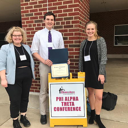 Our students routinely present their independent research at regional conference-and not infrequently win competitive awards for their work.
