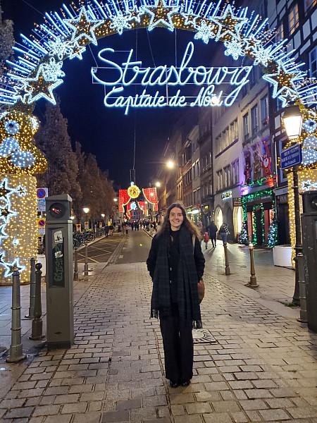 French and Politics major, Katherine Hein '25 studied abroad in Strasburg, France and interned with an NGO, focusing on giving aid toward...