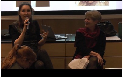 Marie Darrieussecq and Professor Colette Trout