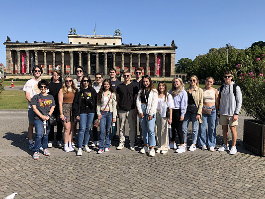 Students explore the rich history of Berlin, including the Altes Museum, exploring ancient artifacts from the Greek, Roman and Etruscan p...