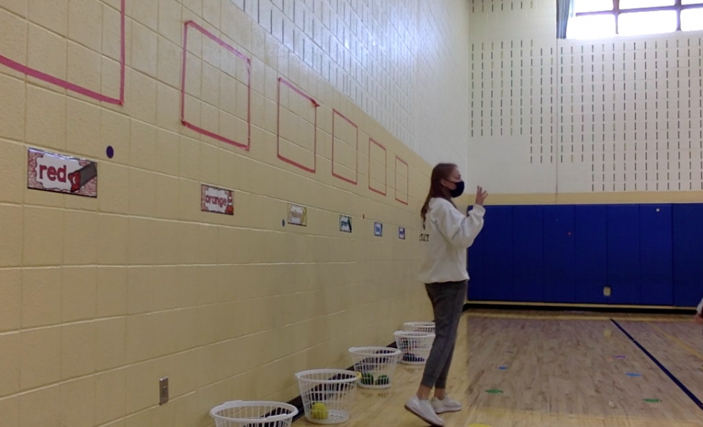 Kayla McTamney '22 student teaching Health & Physical Education in the Spring-Ford School District.