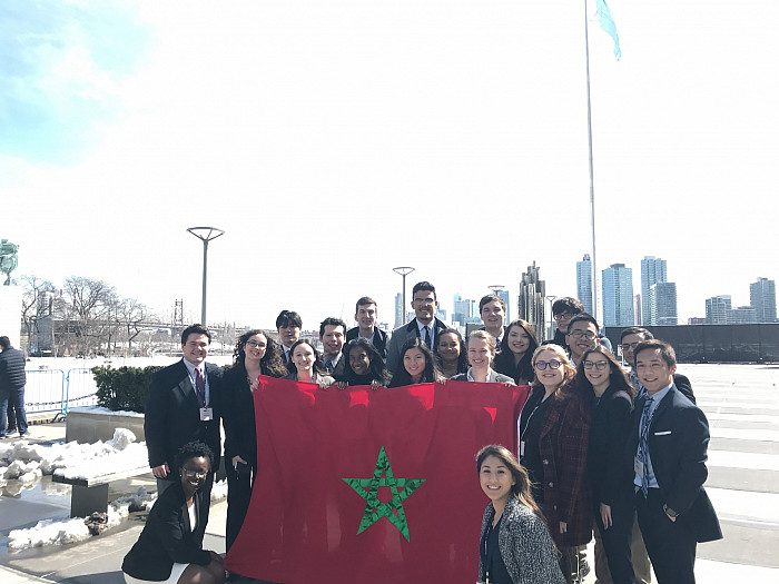 Ursinus delegation representing Morocco at the UN headquarters