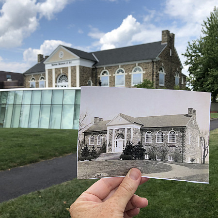 Then and Now photo of Berman Museum